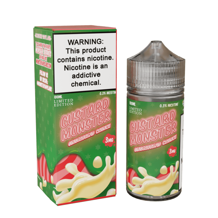 Buy Jam Monster | Custard Monster Gingerbread Crunch | Ejuice | Eliquid | 100 ml E-Juice Resellers at Cheap Wholesale Distributor Deal Prices from ejuiceresellers.com