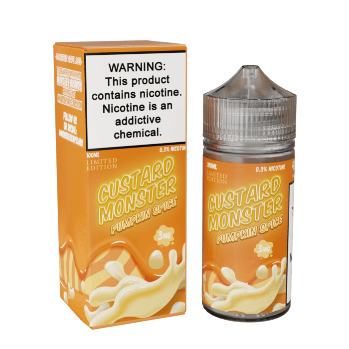Buy Jam Monster | Custard Monster Pumpkin Spice | Ejuice | Eliquid | 100 ml E-Juice Resellers at Cheap Wholesale Distributor Deal Prices from ejuiceresellers.com