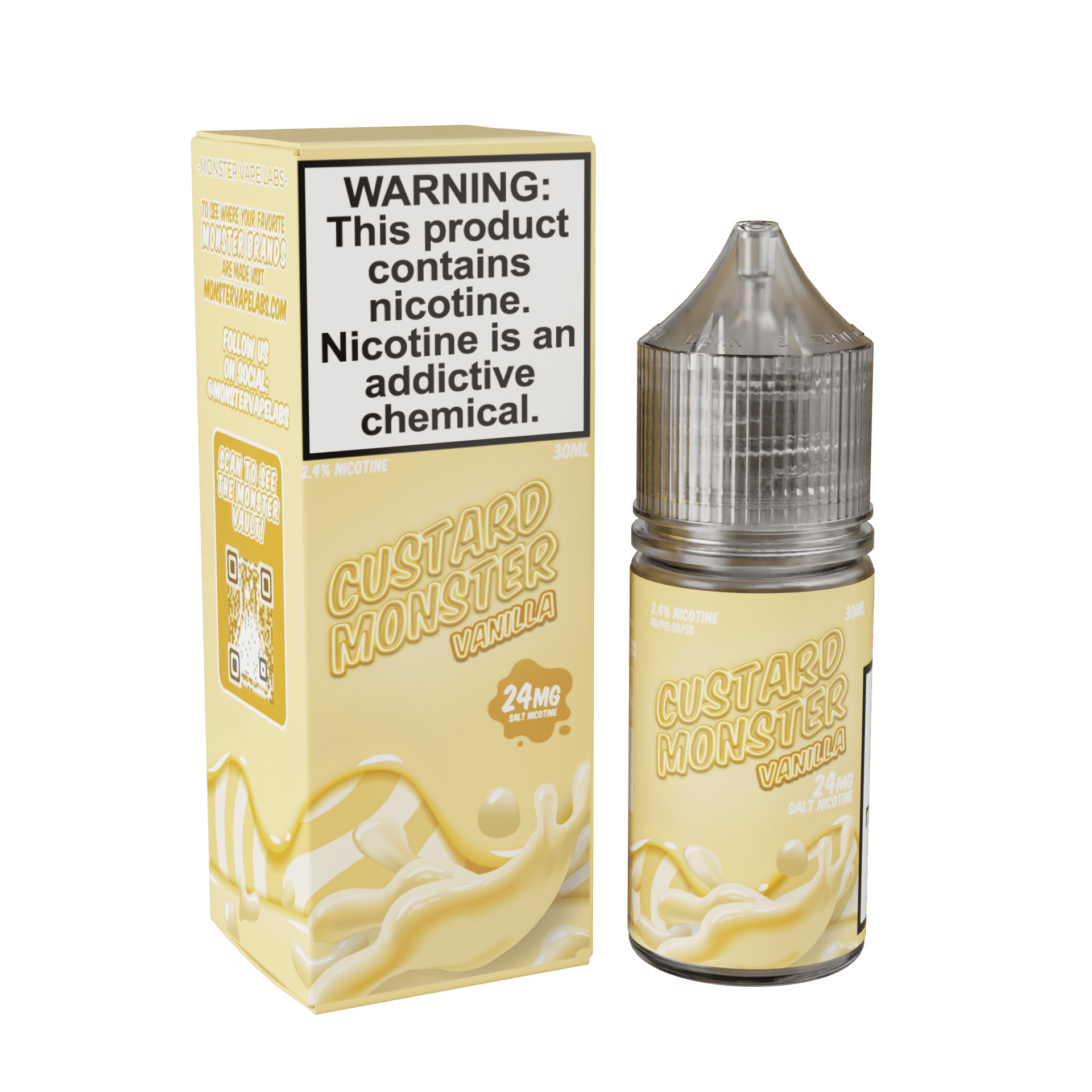 Jam Monster E-Liquid Vanilla Custard Monster Salt by Jam Monster - 30mL - Ejuice Resellers #1 Vape Store Jam Monster E-Liquid Vanilla Custard Monster Salt by Jam Monster - 30mL - Ejuice Resellers #1 Vape Store