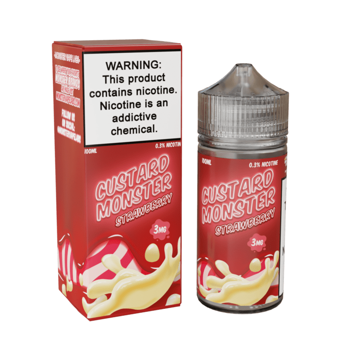 Buy Jam Monster | Custard Monster Strawberry | Ejuice | Eliquid | 100 ml E-Juice Resellers at Cheap Wholesale Distributor Deal Prices from ejuiceresellers.com