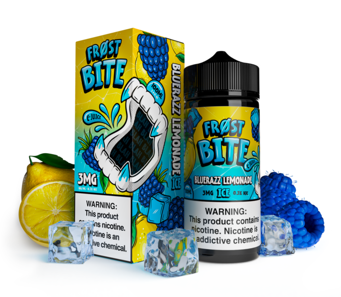 Buy Frost Bite | Blue Razz Lemonade Ice | Ejuice | Eliquid | 100 ml E-Juice Resellers at Cheap Wholesale Distributor Deal Prices from ejuiceresellers.com