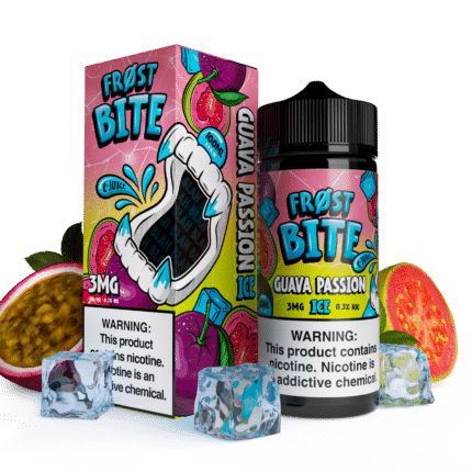 Buy Frost Bite | Guava Passion Ice | Ejuice | Eliquid | 100 ml E-Juice Resellers at Cheap Wholesale Distributor Deal Prices from ejuiceresellers.com