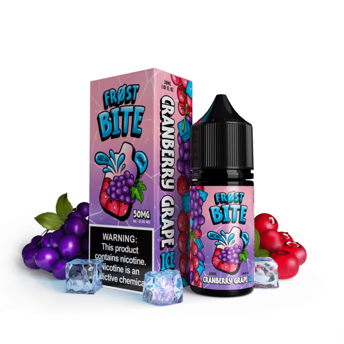 Buy Frost Bite | Cranberry Grape Ice | Ejuice | Eliquid | Salt | 30 ml E-Juice Resellers at Cheap Wholesale Distributor Deal Prices from ejuiceresellers.com