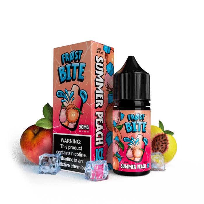 Buy Frost Bite | Summer Peach Ice | Ejuice | Eliquid | Salt | 30 ml E-Juice Resellers at Cheap Wholesale Distributor Deal Prices from ejuiceresellers.com
