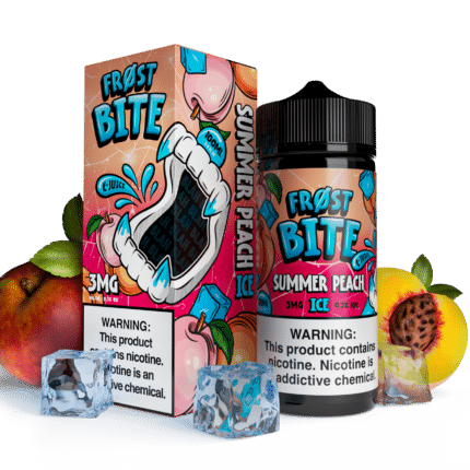 Buy Frost Bite | Summer Peach Ice | Ejuice | Eliquid | 100 ml E-Juice Resellers at Cheap Wholesale Distributor Deal Prices from ejuiceresellers.com