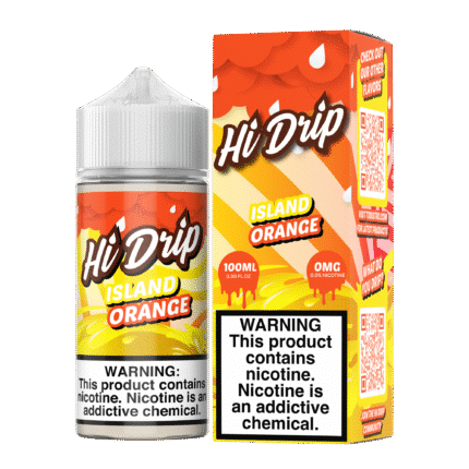 Buy Hi Drip | Island Orange | Ejuice | Eliquid | Salt | 100 ml E-Juice Resellers at Cheap Wholesale Distributor Deal Prices from ejuiceresellers.com