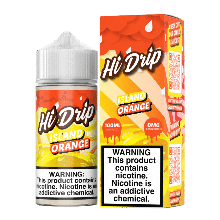 Buy Hi Drip | Island Orange | Ejuice | Eliquid | Salt | 100 ml E-Juice Resellers at Cheap Wholesale Distributor Deal Prices from ejuiceresellers.com