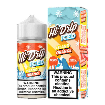 Buy Hi Drip | Iced Island Orange | Ejuice | Eliquid | 100 ml E-Juice Resellers at Cheap Wholesale Distributor Deal Prices from ejuiceresellers.com