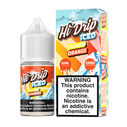 Buy Hi Drip | Iced Island Orange | Ejuice | Eliquid | Salt | 30 ml E-Juice Resellers at Cheap Wholesale Distributor Deal Prices from ejuiceresellers.com