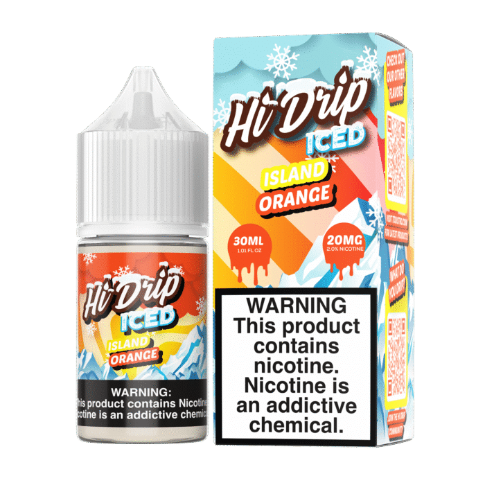 Buy Hi Drip | Iced Island Orange | Ejuice | Eliquid | Salt | 30 ml E-Juice Resellers at Cheap Wholesale Distributor Deal Prices from ejuiceresellers.com