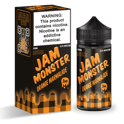 Buy Jam Monster | Orange Marmalade | Ejuice | Eliquid | 100 ml E-Juice Resellers at Cheap Wholesale Distributor Deal Prices from ejuiceresellers.com