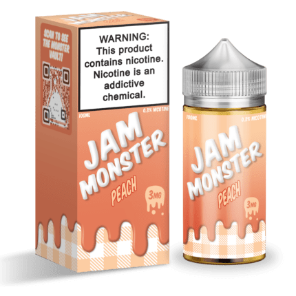 Buy Jam Monster | Peach | Ejuice | Eliquid | 100 ml E-Juice Resellers at Cheap Wholesale Distributor Deal Prices from ejuiceresellers.com