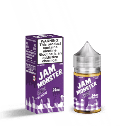 Buy Jam Monster | Grape | Ejuice | Eliquid | Salt | 30 ml E-Juice Resellers at Cheap Wholesale Distributor Deal Prices from ejuiceresellers.com