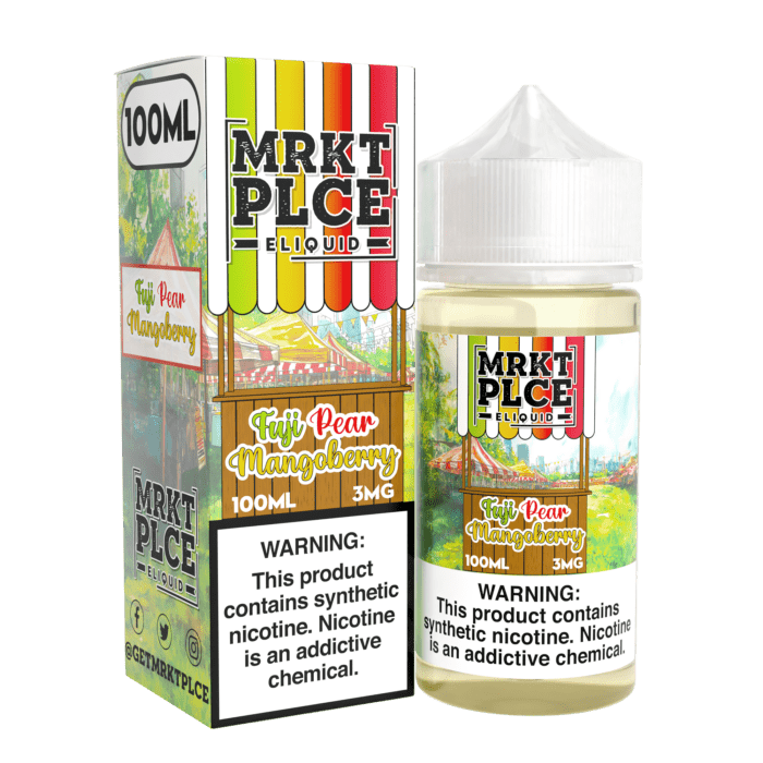 Buy MRKT PLCE | Fuji Pear Mangoberry | Ejuice | Eliquid | Salt | 100 ml E-Juice Resellers at Cheap Wholesale Distributor Deal Prices from ejuiceresellers.com