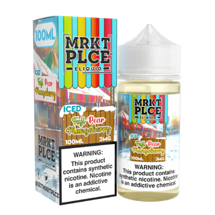 Buy MRKT PLCE | Iced Fuji Pear Mangoberry | Ejuice | Eliquid | Salt | 100 ml E-Juice Resellers at Cheap Wholesale Distributor Deal Prices from ejuiceresellers.com