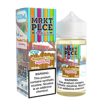 Buy MRKT PLCE | Iced Grapefruit Citrus Sugarberry | Ejuice | Eliquid | Salt | 100 ml E-Juice Resellers at Cheap Wholesale Distributor Deal Prices from ejuiceresellers.com