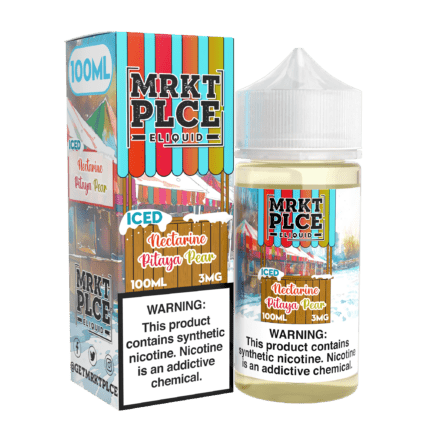 Buy MRKT PLCE | Iced Nectarine Pitaya Pear | Ejuice | Eliquid | Salt | 100 ml E-Juice Resellers at Cheap Wholesale Distributor Deal Prices from ejuiceresellers.com