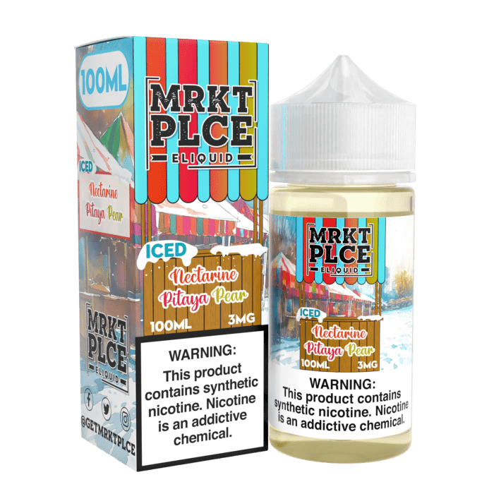 Buy MRKT PLCE | Iced Nectarine Pitaya Pear | Ejuice | Eliquid | Salt | 100 ml E-Juice Resellers at Cheap Wholesale Distributor Deal Prices from ejuiceresellers.com
