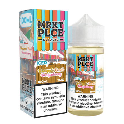 Buy MRKT PLCE | Iced Pineapple Peach Dragonberry | Ejuice | Eliquid | Salt | 100 ml E-Juice Resellers at Cheap Wholesale Distributor Deal Prices from ejuiceresellers.com