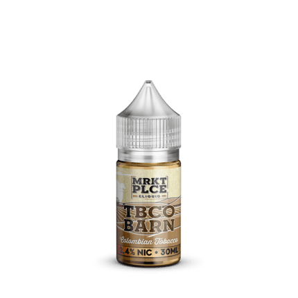 Buy MRKT PLCE | TBCO Barn Colombian | Ejuice | Eliquid | Salt | 30 ml E-Juice Resellers at Cheap Wholesale Distributor Deal Prices from ejuiceresellers.com