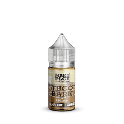Buy MRKT PLCE | TBCO Barn Tobacco | Ejuice | Eliquid | Salt | 30 ml E-Juice Resellers at Cheap Wholesale Distributor Deal Prices from ejuiceresellers.com