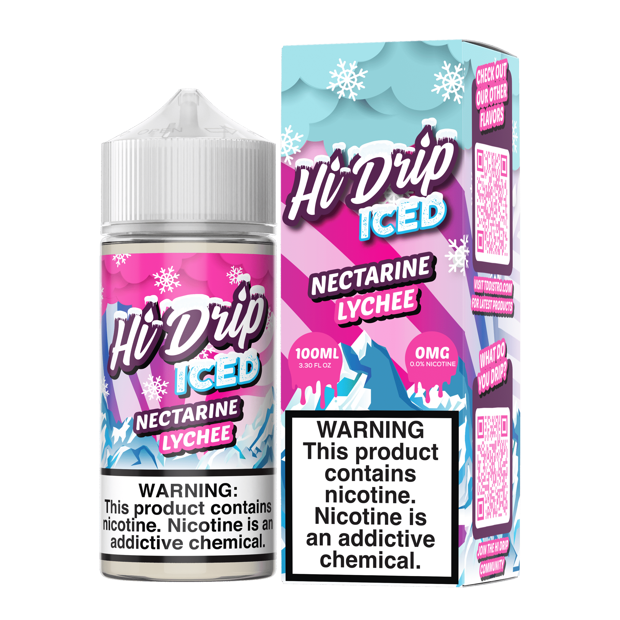 elf bar vape uk Hi-Drip E-Liquid Iced Nectarine Lychee by Hi Drip - 100mL