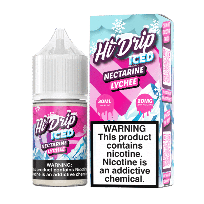 Buy Hi Drip | Iced Nectarine Lychee | Ejuice | Eliquid | Salt | 30 ml E-Juice Resellers at Cheap Wholesale Distributor Deal Prices from ejuiceresellers.com