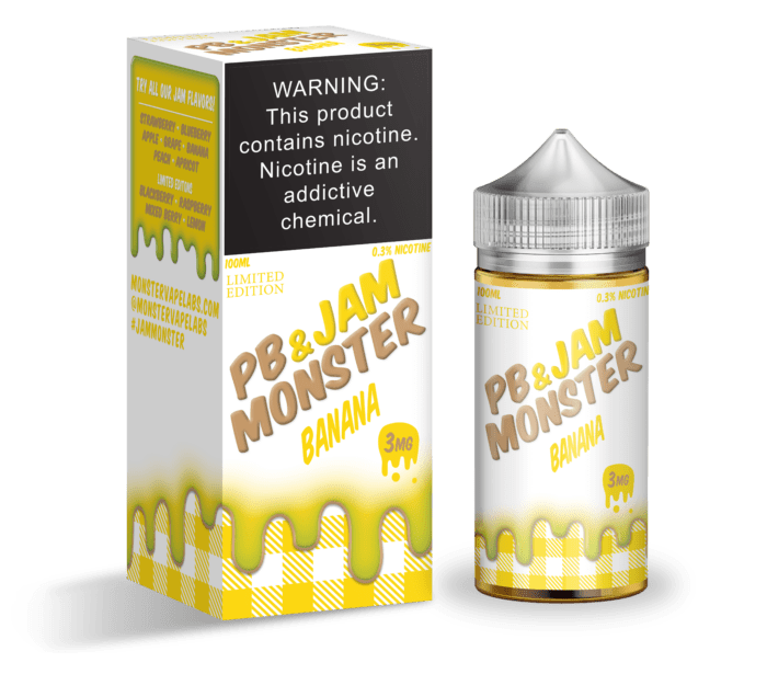 Buy Jam Monster | Banana PB & Jam Monster | Ejuice | Eliquid | 100 ml E-Juice Resellers at Cheap Wholesale Distributor Deal Prices from ejuiceresellers.com