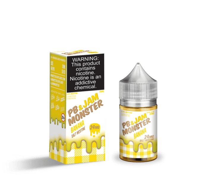 Buy Jam Monster | Banana PB & Jam Monster | Ejuice | Eliquid | Salt | 30 ml E-Juice Resellers at Cheap Wholesale Distributor Deal Prices from ejuiceresellers.com