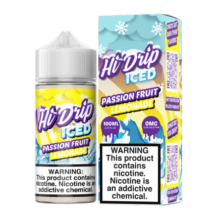 Buy Hi Drip | Iced Passion Fruit Lemonade | Ejuice | Eliquid | 100 ml E-Juice Resellers at Cheap Wholesale Distributor Deal Prices from ejuiceresellers.com