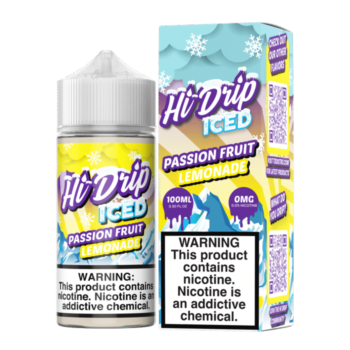 Buy Hi Drip | Iced Passion Fruit Lemonade | Ejuice | Eliquid | 100 ml E-Juice Resellers at Cheap Wholesale Distributor Deal Prices from ejuiceresellers.com