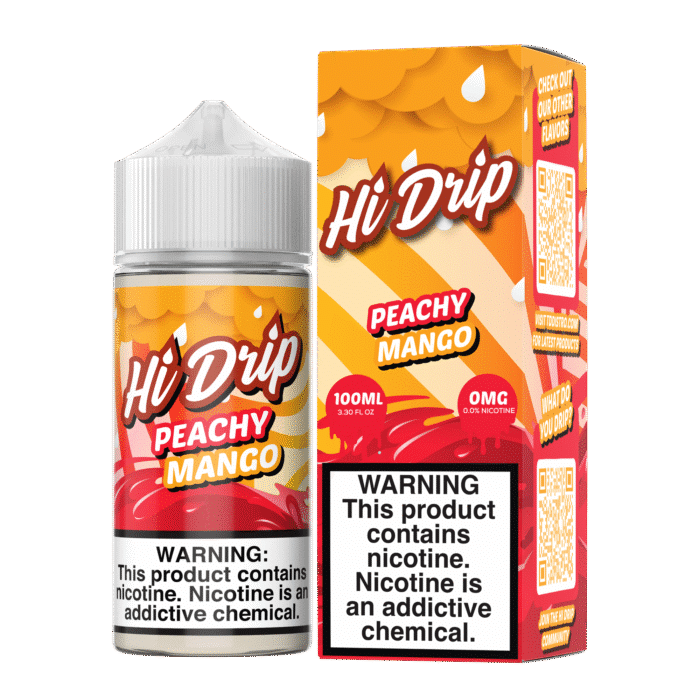 Buy Hi Drip | Peachy Mango | Ejuice | Eliquid | 100 ml E-Juice Resellers at Cheap Wholesale Distributor Deal Prices from ejuiceresellers.com