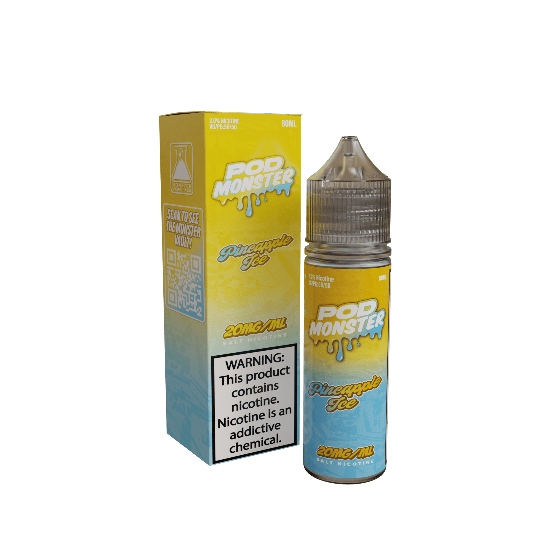 Jam Monster E-Liquid Pineapple Ice Pod Monster Salt by Jam Monster - 60mL - Ejuice Resellers #1 Vape Store Jam Monster E-Liquid Pineapple Ice Pod Monster Salt by Jam Monster - 60mL - Ejuice Resellers #1 Vape Store