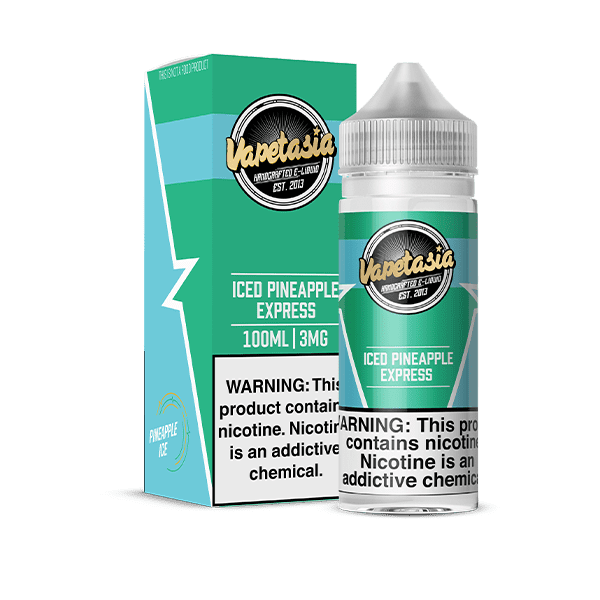 Buy Vapetasia | Iced Pineapple Express | Ejuice | Eliquid | 100 ml E-Juice Resellers at Cheap Wholesale Distributor Deal Prices from ejuiceresellers.com