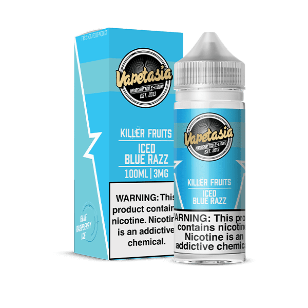 Buy Vapetasia | Killer Fruits Iced Blue Razz | Ejuice | Eliquid | 100 ml E-Juice Resellers at Cheap Wholesale Distributor Deal Prices from ejuiceresellers.com