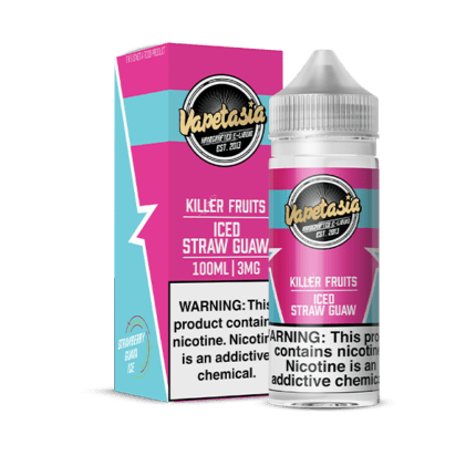 Buy Vapetasia | Killer Fruits Iced Straw Guaw | Ejuice | Eliquid | 100 ml E-Juice Resellers at Cheap Wholesale Distributor Deal Prices from ejuiceresellers.com