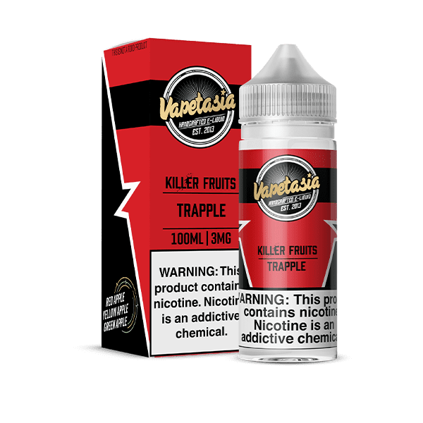 Buy Vapetasia | Killer Fruits Trapple | Ejuice | Eliquid | 100 ml E-Juice Resellers at Cheap Wholesale Distributor Deal Prices from ejuiceresellers.com