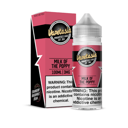 Buy Vapetasia | Milk of The Poppy | Ejuice | Eliquid | 100 ml E-Juice Resellers at Cheap Wholesale Distributor Deal Prices from ejuiceresellers.com