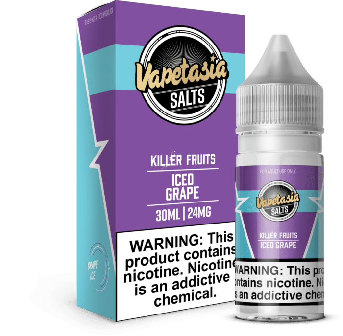 Buy Vapetasia | Killer Fruits Iced Grape | Ejuice | Eliquid | Salt | 30 ml E-Juice Resellers at Cheap Wholesale Distributor Deal Prices from ejuiceresellers.com