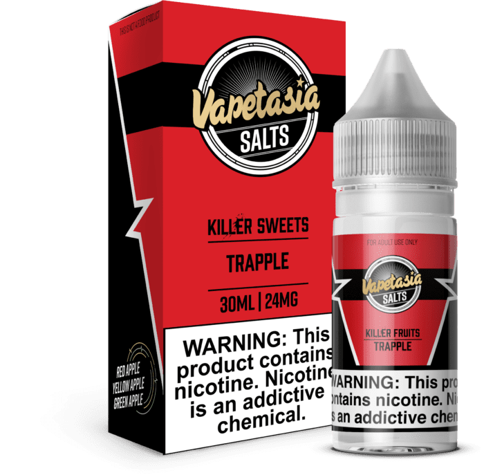Buy Vapetasia | Killer Sweets Trapple | Ejuice | Eliquid | Salt | 30 ml E-Juice Resellers at Cheap Wholesale Distributor Deal Prices from ejuiceresellers.com
