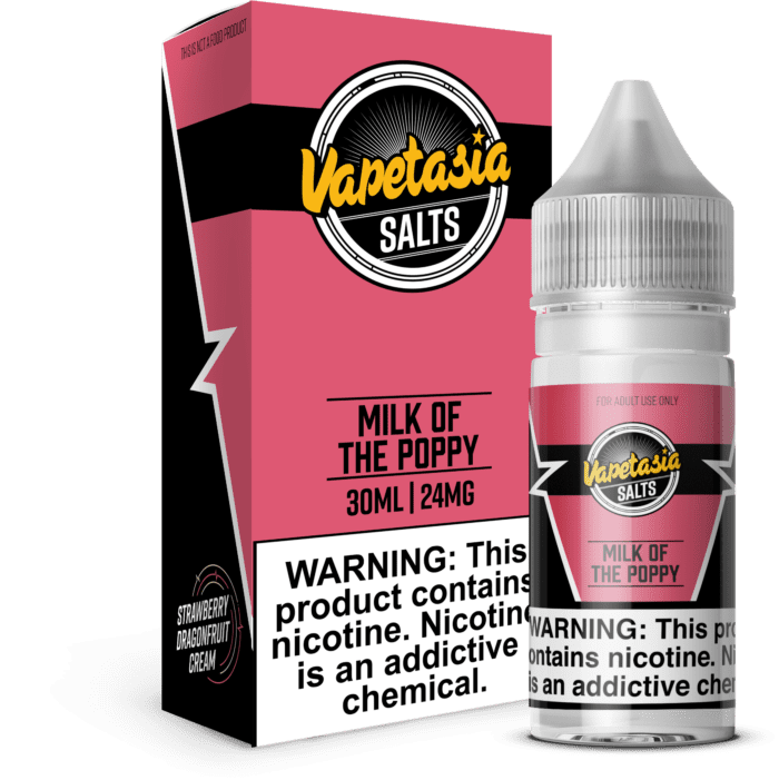 Buy Vapetasia | Milk of the Poppy | Ejuice | Eliquid | Salt | 30 ml E-Juice Resellers at Cheap Wholesale Distributor Deal Prices from ejuiceresellers.com