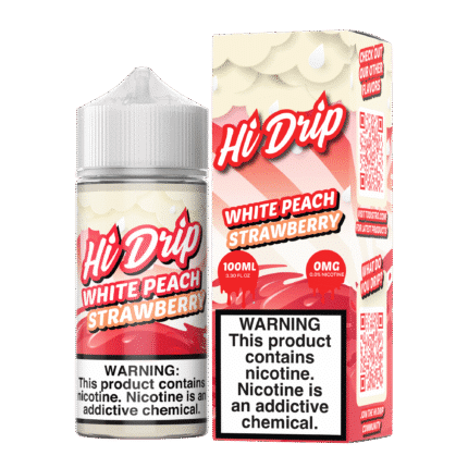 Buy Hi Drip | White Peach Strawberry | Ejuice | Eliquid | 100 ml E-Juice Resellers at Cheap Wholesale Distributor Deal Prices from ejuiceresellers.com