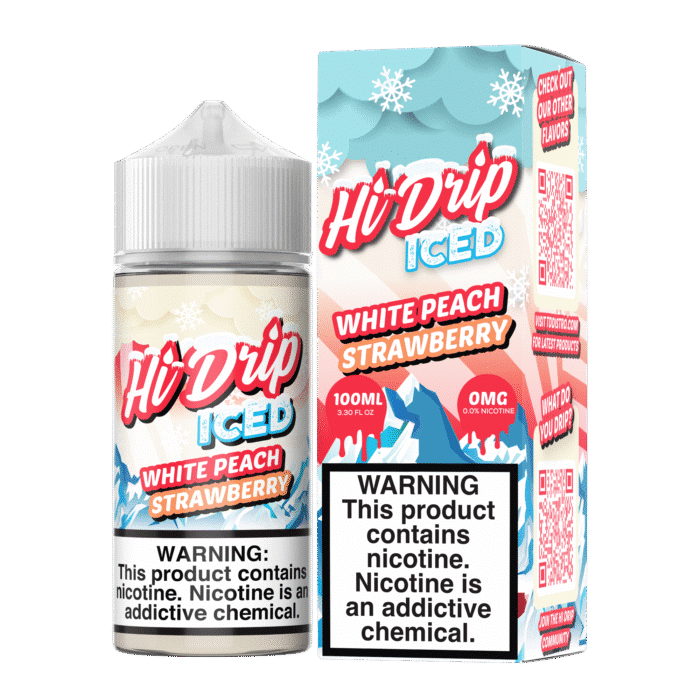 Buy Hi Drip | Iced White Peach Strawberry | Ejuice | Eliquid | 100 ml E-Juice Resellers at Cheap Wholesale Distributor Deal Prices from ejuiceresellers.com