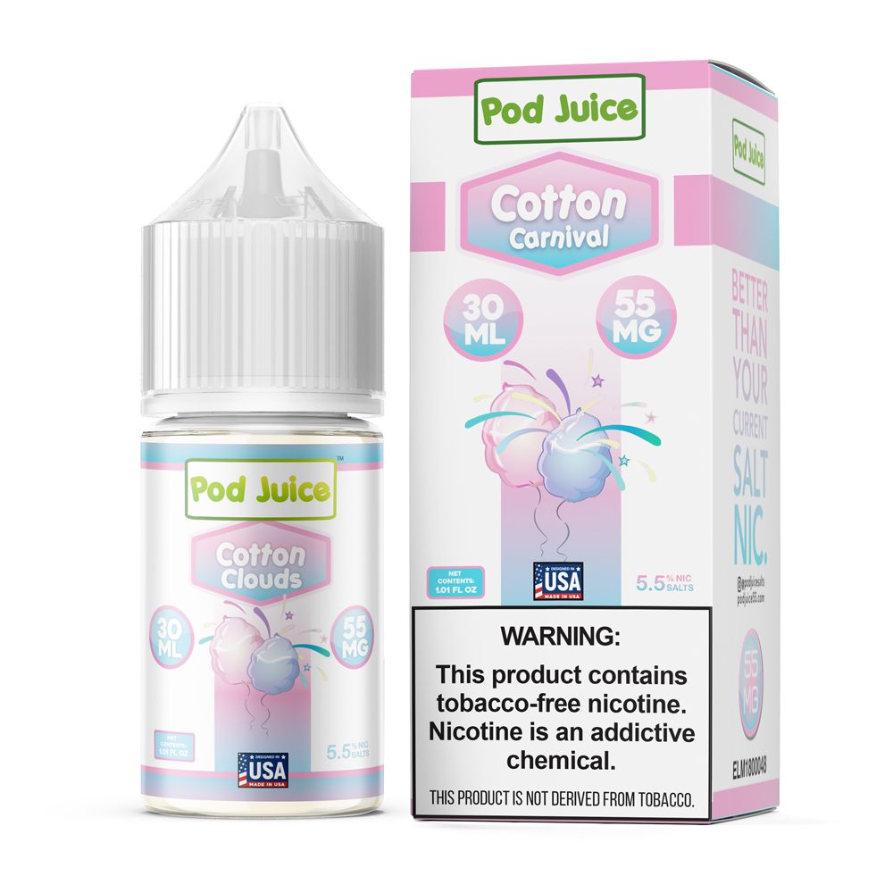 vapes online disposable Pod Juice E-Liquid Cotton Clouds by Pod Juice Salt - 30mL