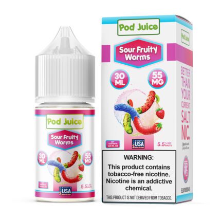 Sour Fruity Worms by Pod Juice Salt - 30mL