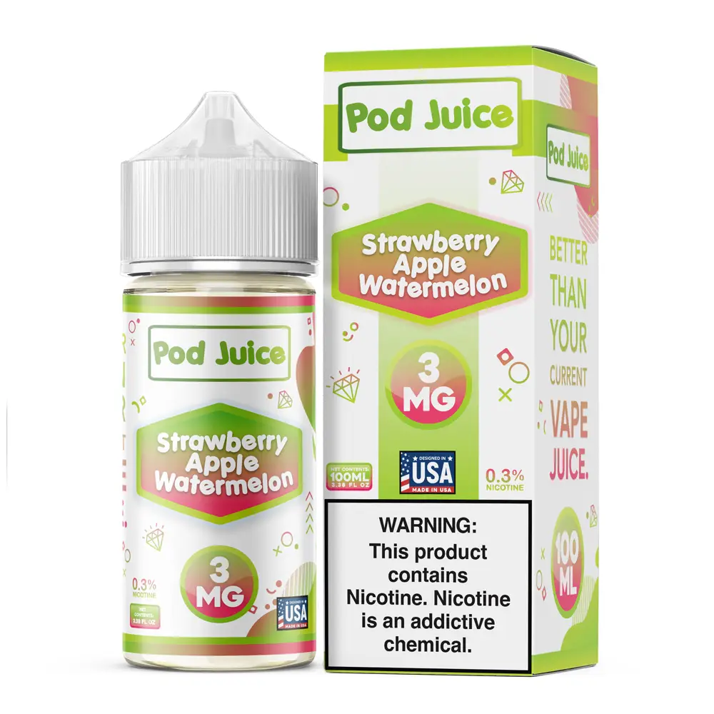 usa made vape juice Blue Razz Cotton Clouds RAZ X Pod Juice 100ml main image 1