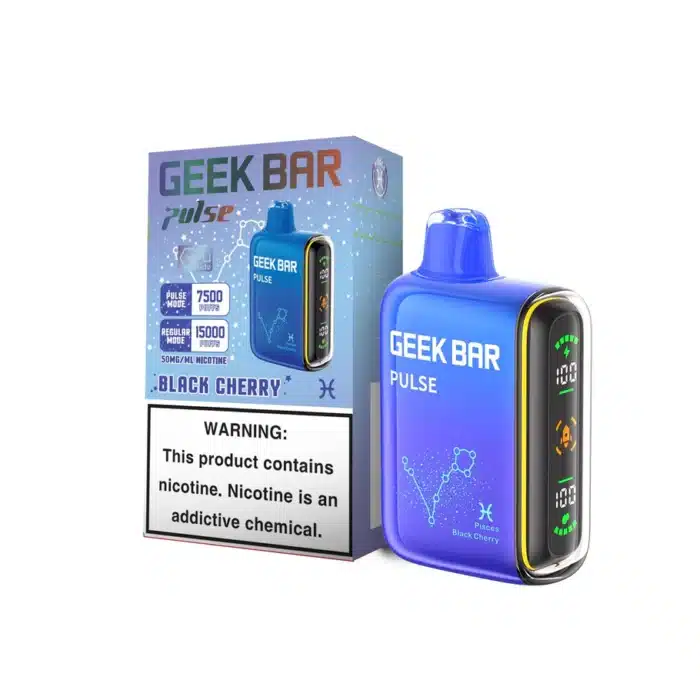 Geek Bar Pulse 15K Black Cherry | Only $14.99 | Wholesale to Public | E-JuiceResellers