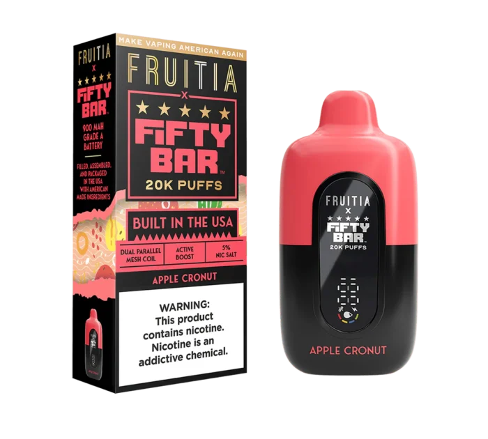 Buy Fruitia x Fifty Bar 20K | Ejuice | Eliquid | Disposable | E-Juice Resellers E-Juice Resellers at Cheap Wholesale Distributor Deal Prices from ejuiceresellers.com