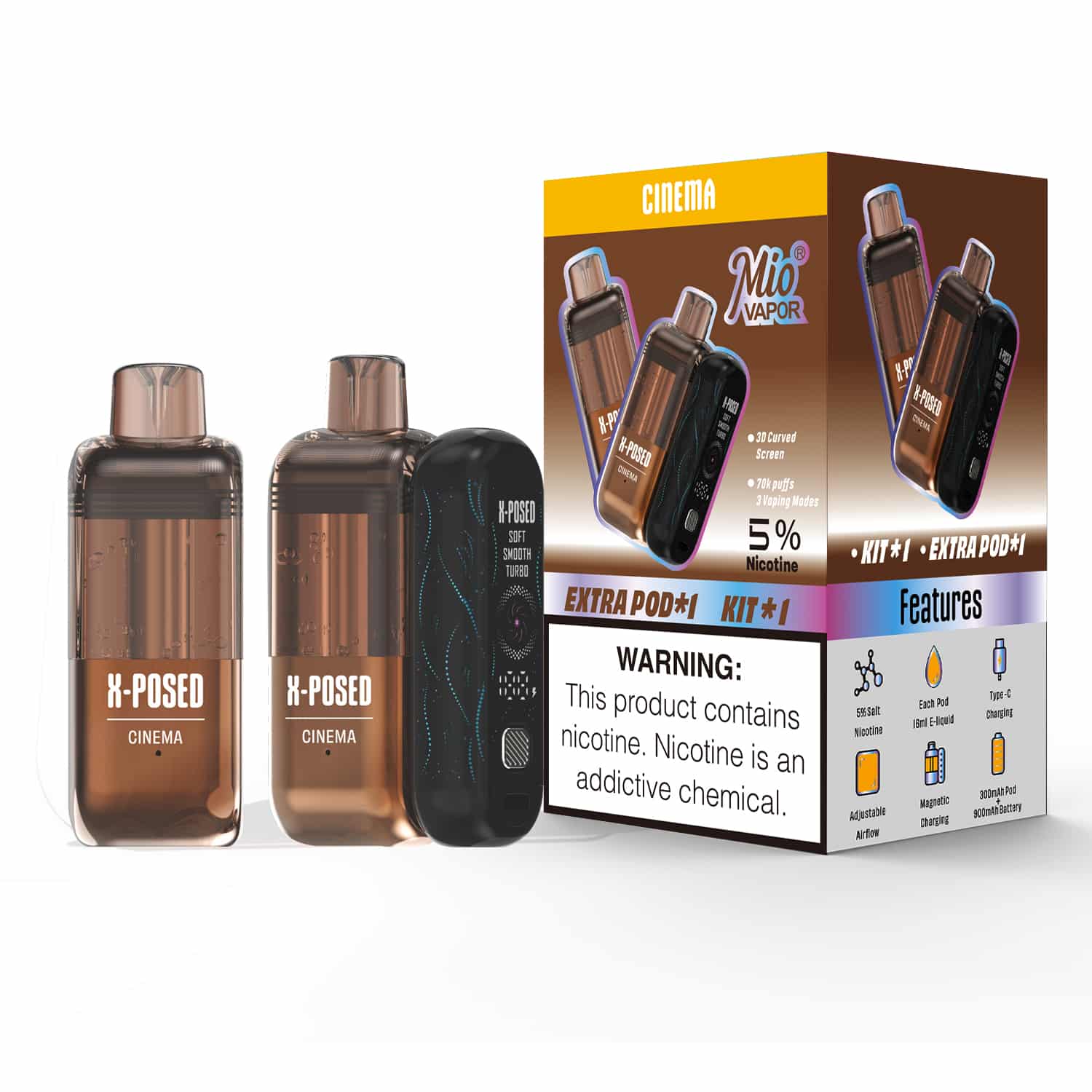 X-Posed Mio Vapor 70K Disposable Kit - Ejuice Resellers #1 Vape Store